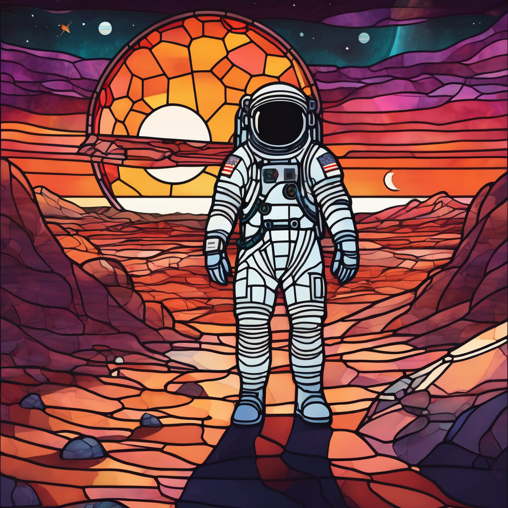 Astronaut on mars